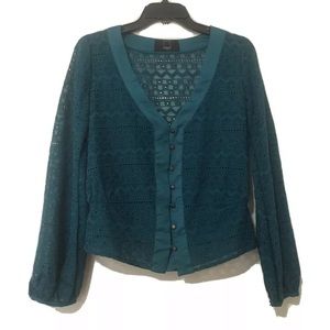 Dolce Vita Button Front Embroidered Shirt